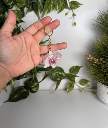 Orchid Keychain