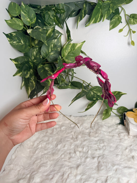 Sunset Plumeria Headband