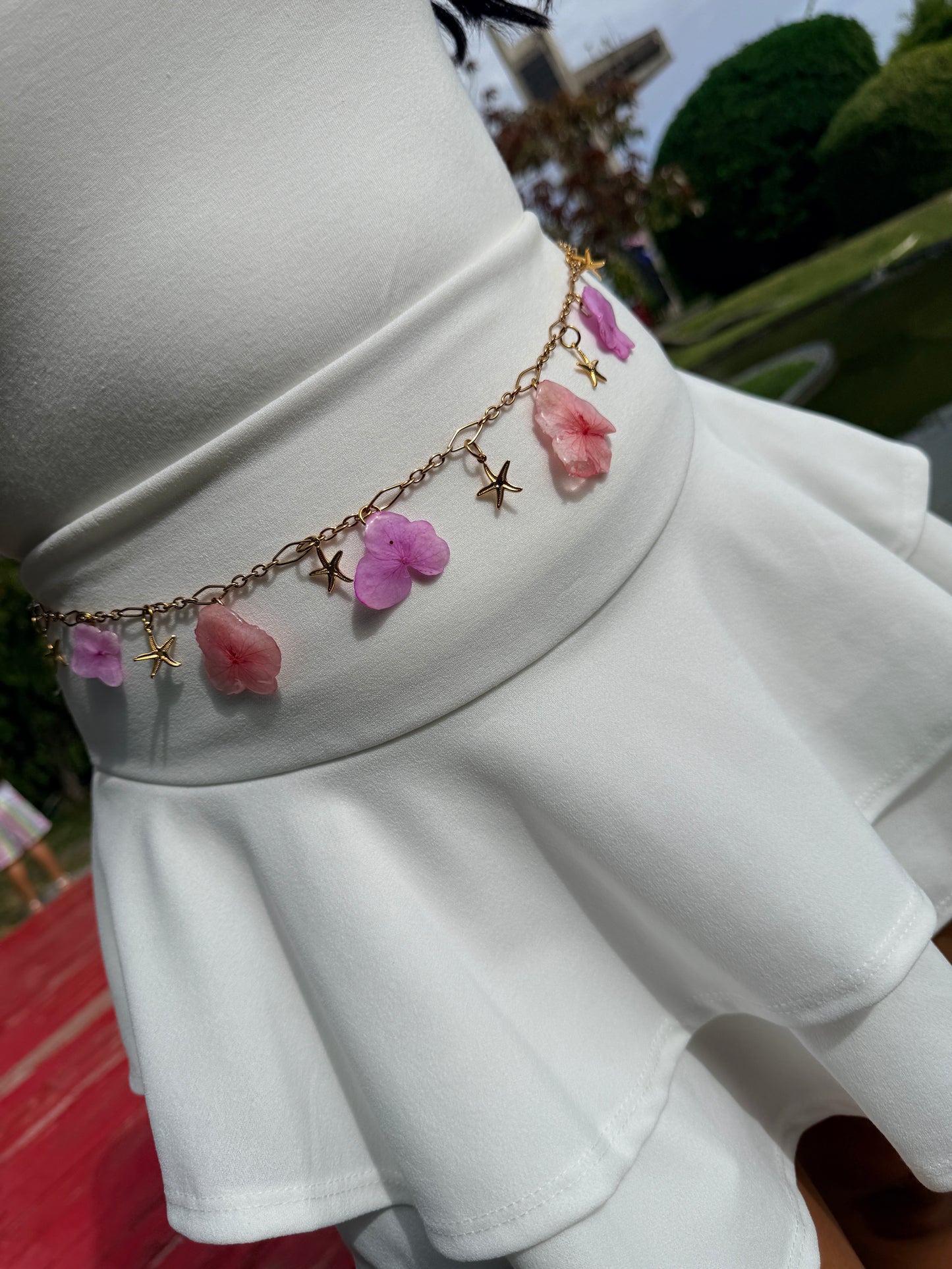 Hydrangea Shore | 2-in-1 Necklace & Waist Chain
