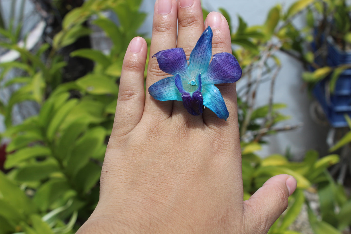 Blue Orchid ring