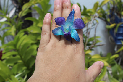 Blue Orchid ring