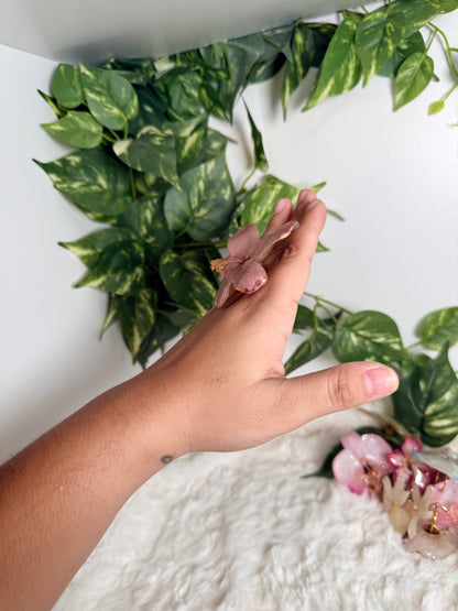 Dusty Rose Exotic Poppy Ring