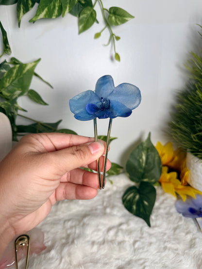 Ocean Whisper Orchid Hair Fork