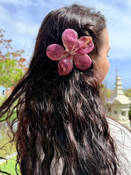 Rosy Hibiscus 2-in-1 Statement Necklace
