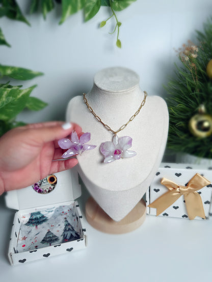 Orchid Duo necklace