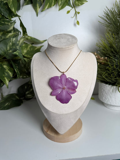 Purple Phalaenopsis Orchid necklace
