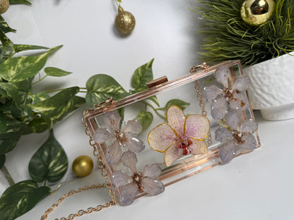 Acrylic Floral Handbag