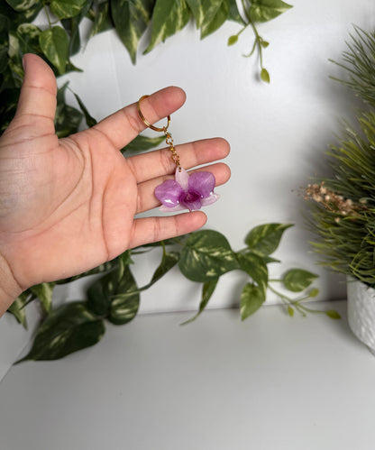 Orchid Keychain