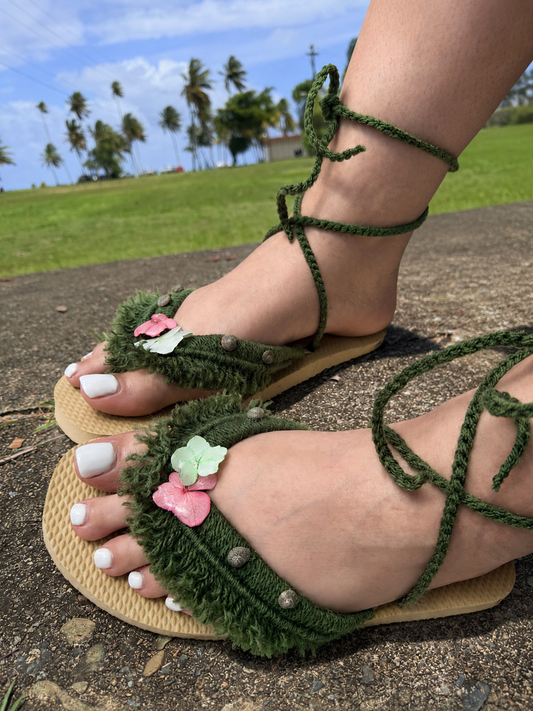 Enchanted Garden Sandals (size small 5-6)