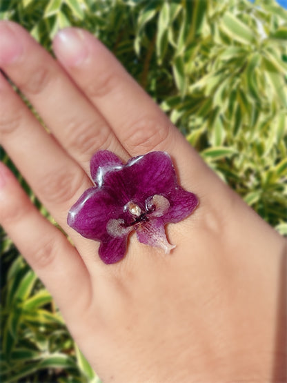 Purple Orchid ring