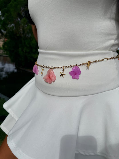 Hydrangea Shore | 2-in-1 Necklace & Waist Chain