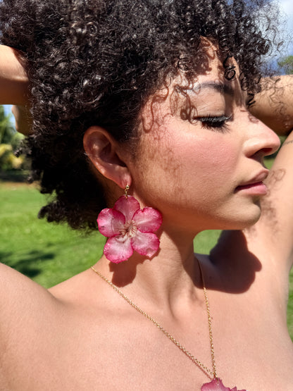 Desert rose necklace/earings