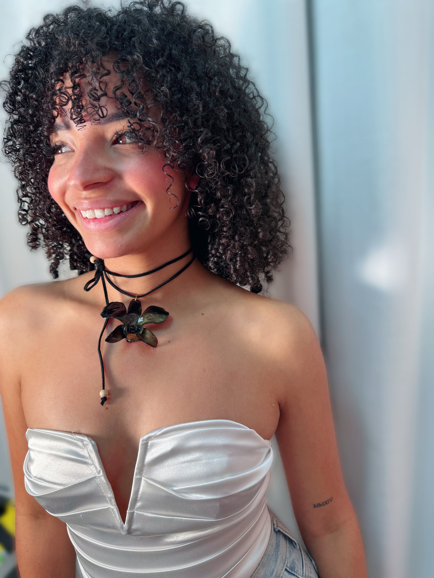 Black Orchid Dendrobium Choker