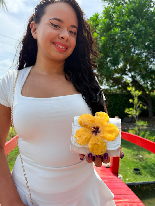 Golden Hibiscus mini Bag