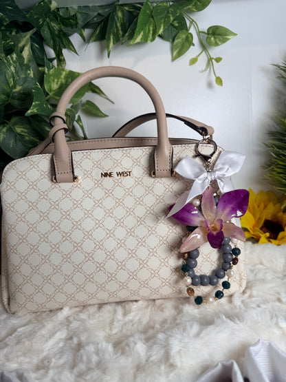 Purple Orchid Bag Charm
