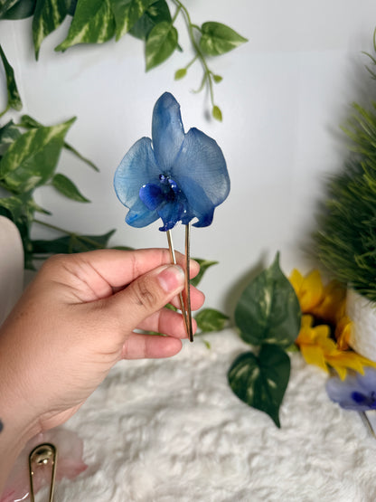 Ocean Whisper Orchid Hair Fork