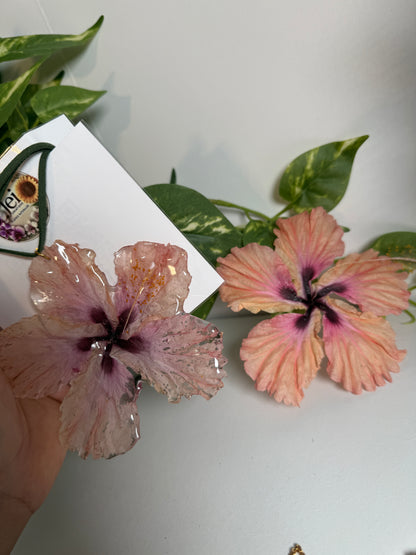 Pink amapola Choker (hibiscus)