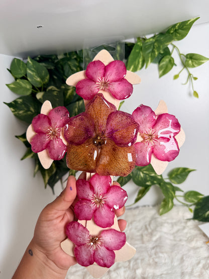 Desert Orchid Cross Decor