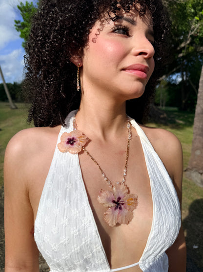 Hibiscus Blush Duo Necklace