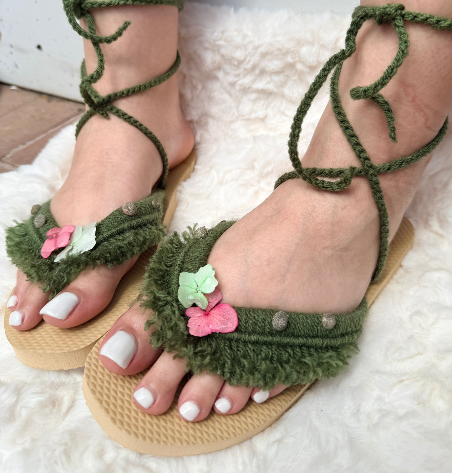 Enchanted Garden Sandals (size small 5-6)