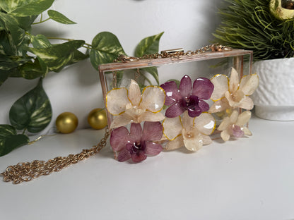 Acrylic Floral Handbag