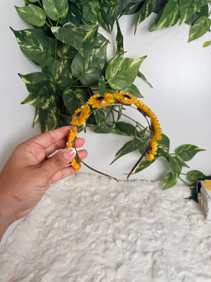Sunflower Crown Headband