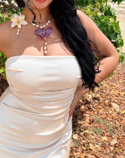 Dendrobium Duo Drop Necklace