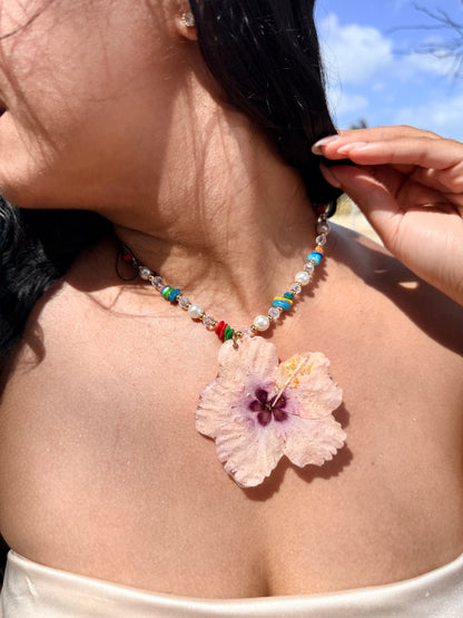 Tropical Hibiscus Necklace