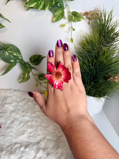 Exotic rose ring