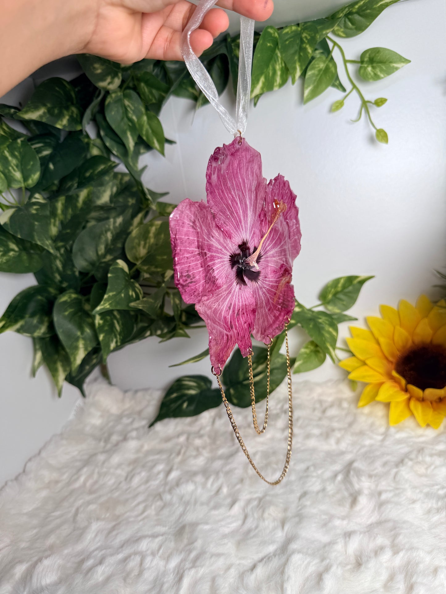 Rosé Chain Exotic Poppy Hanging