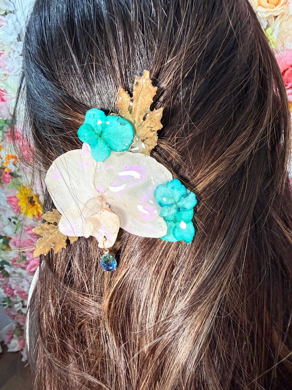 Tropical Aura Orchid Hair Clip