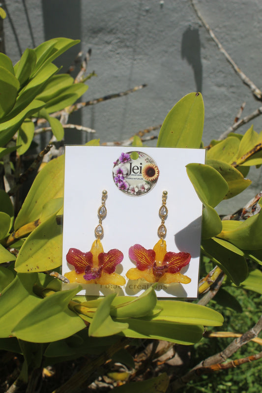 Fairy Orchid earings