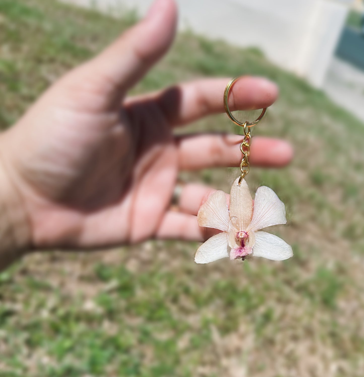 Orchid Keychain