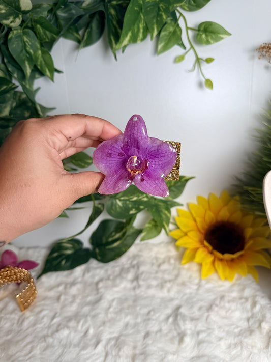 Violet Orchid Glow Cuff