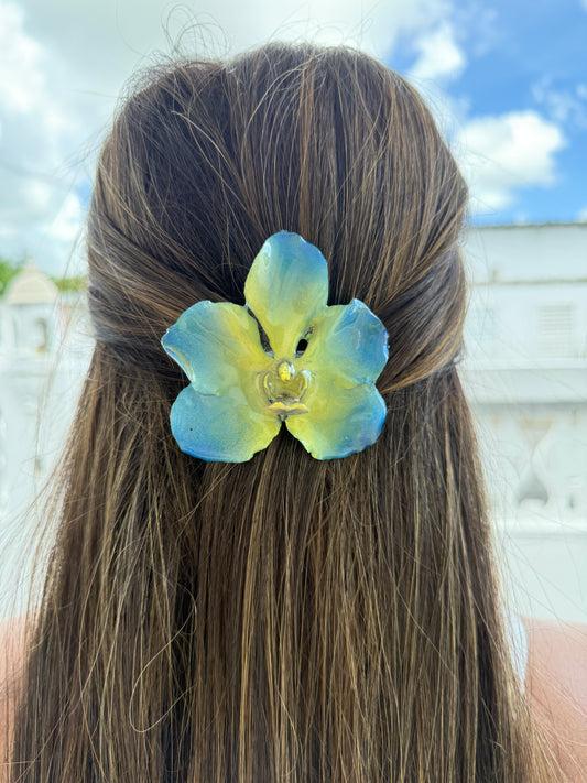 Blue Orchid Hair clip
