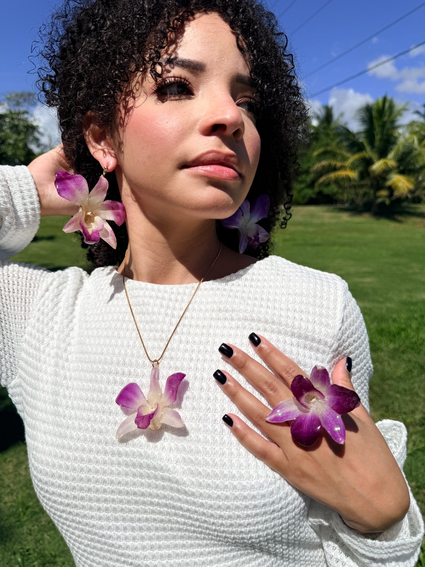 Dendrobium Orchid floral  Set