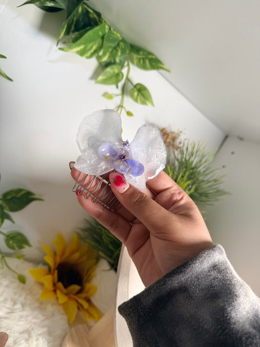Ethereal Glow Orchid Hair Comb