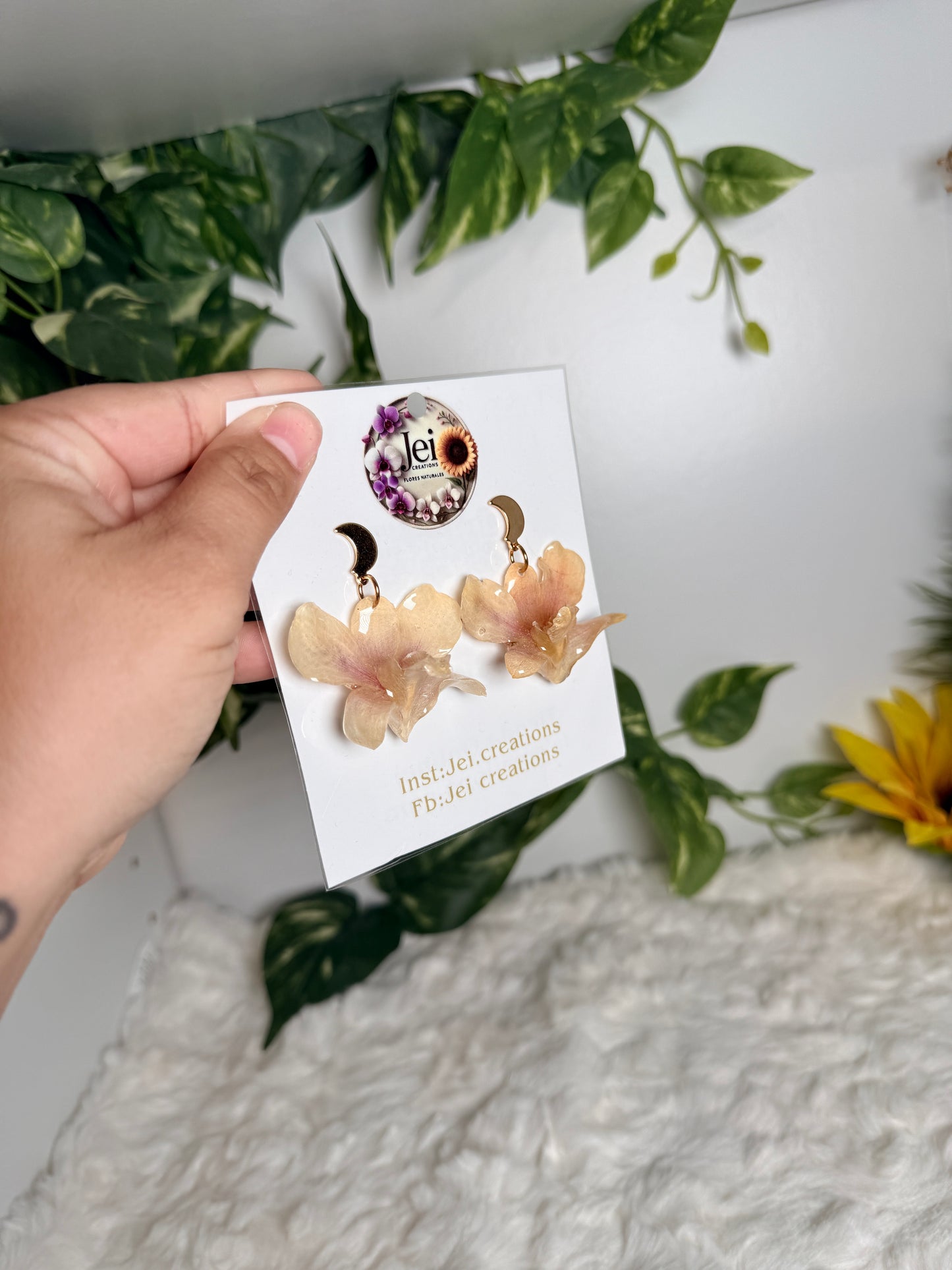 Moonlight Orchid Earrings