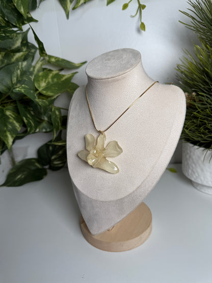 Dendrobium Orchid necklace