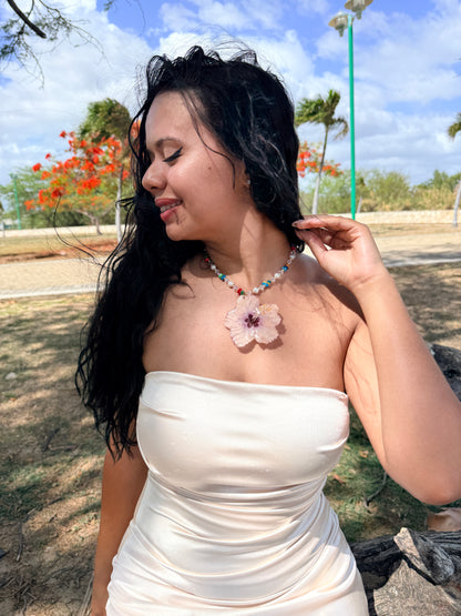 Tropical Hibiscus Necklace