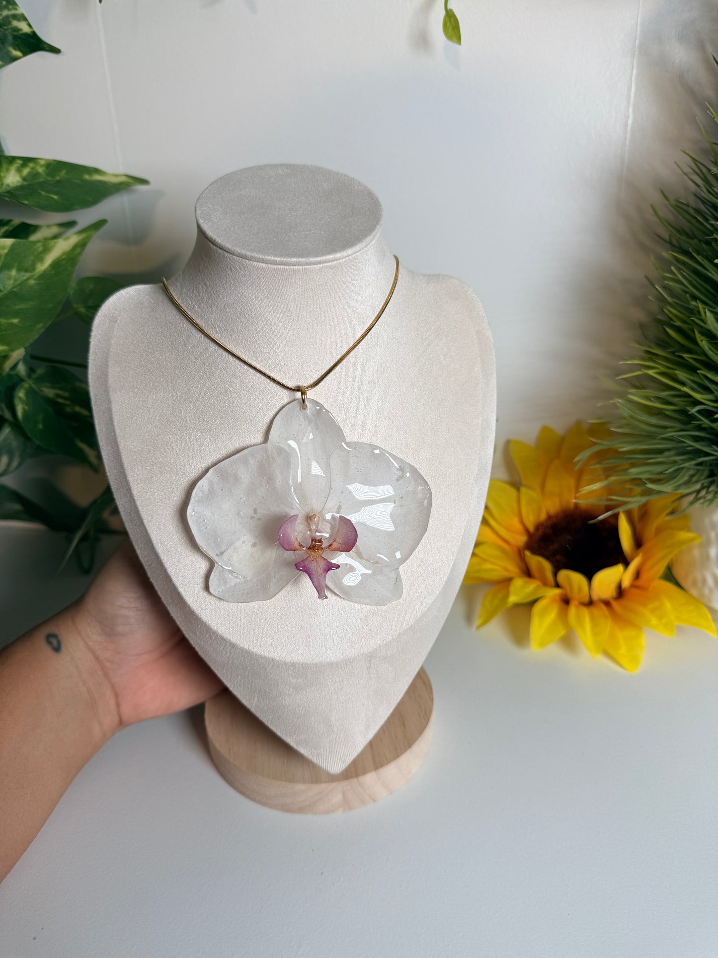 Phalaenopsis Orchid necklace