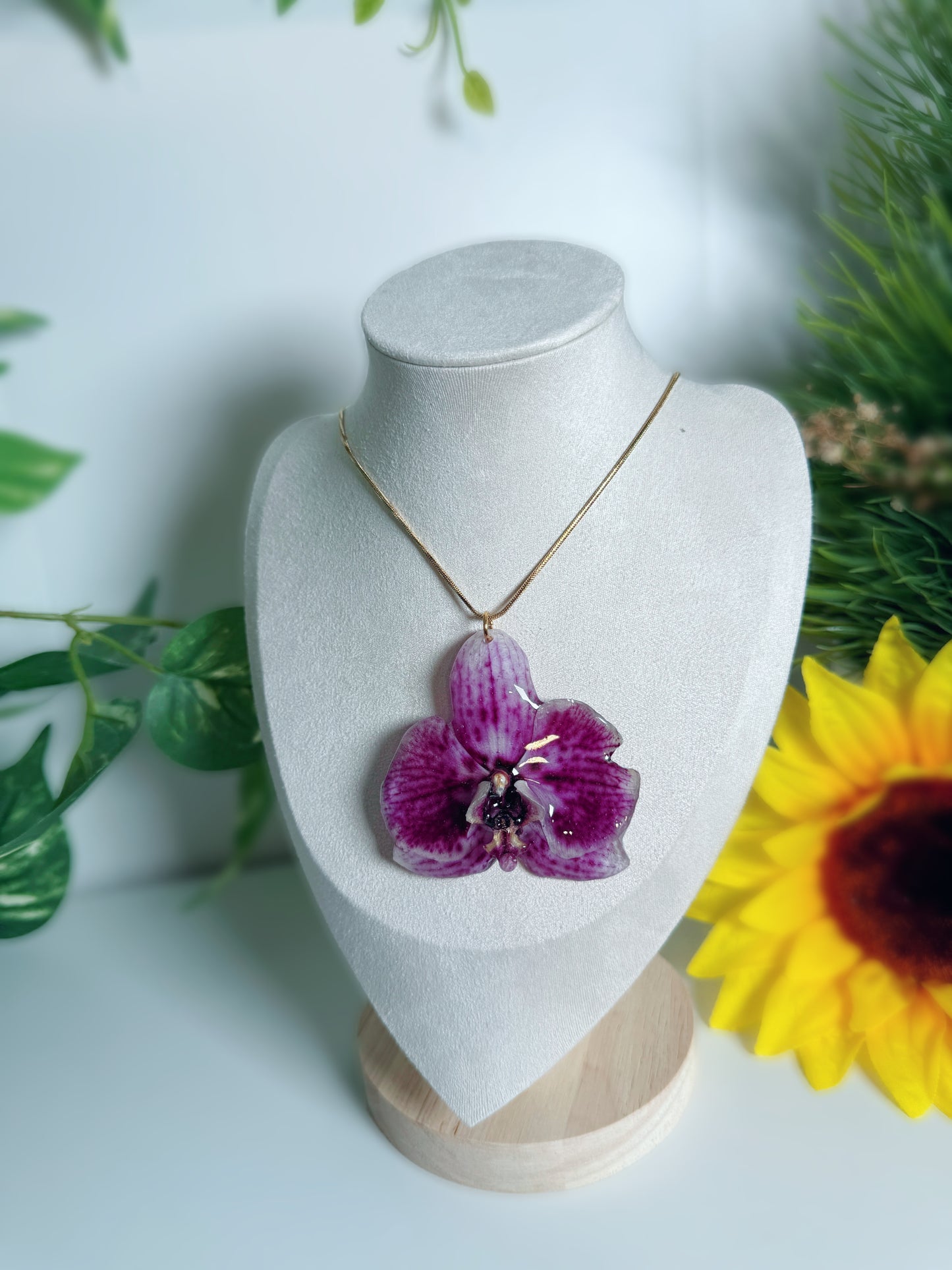 Phalaenopsis Orchid necklace