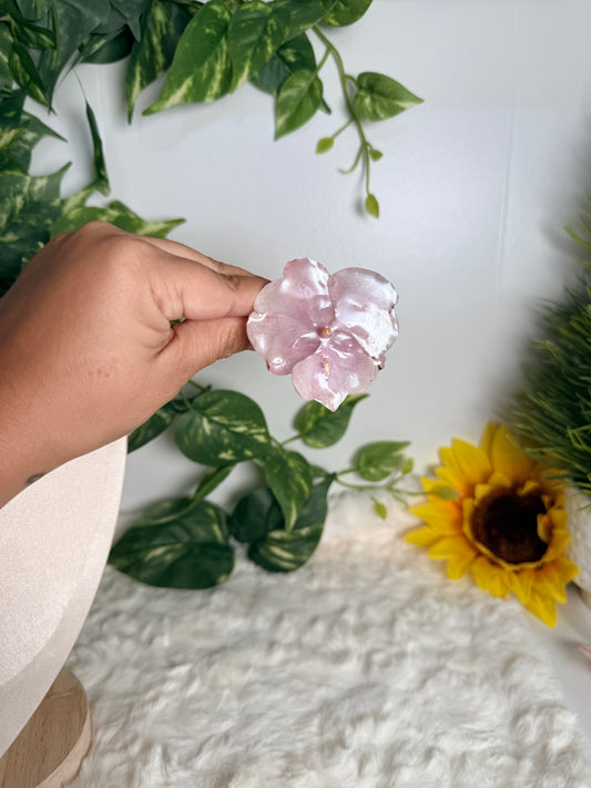 Rosy Glow – Orchid Cuff Bracelet