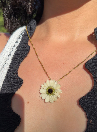 Floral Charm Duo Necklace Set