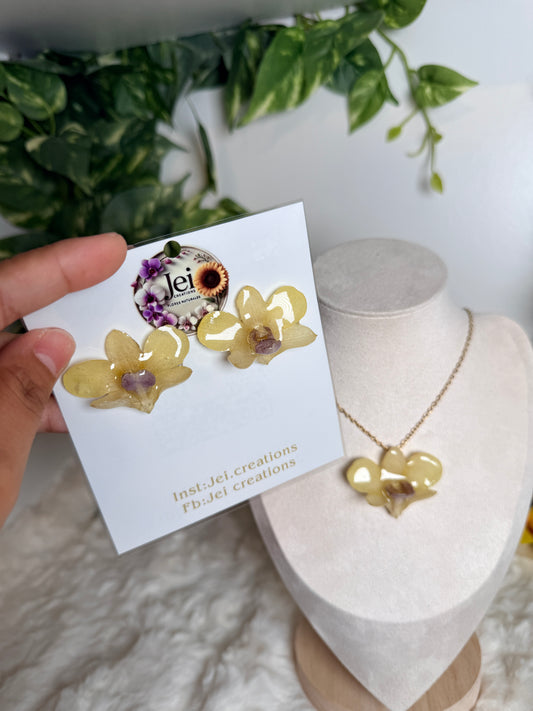 Golden Vanilla Orchid Set