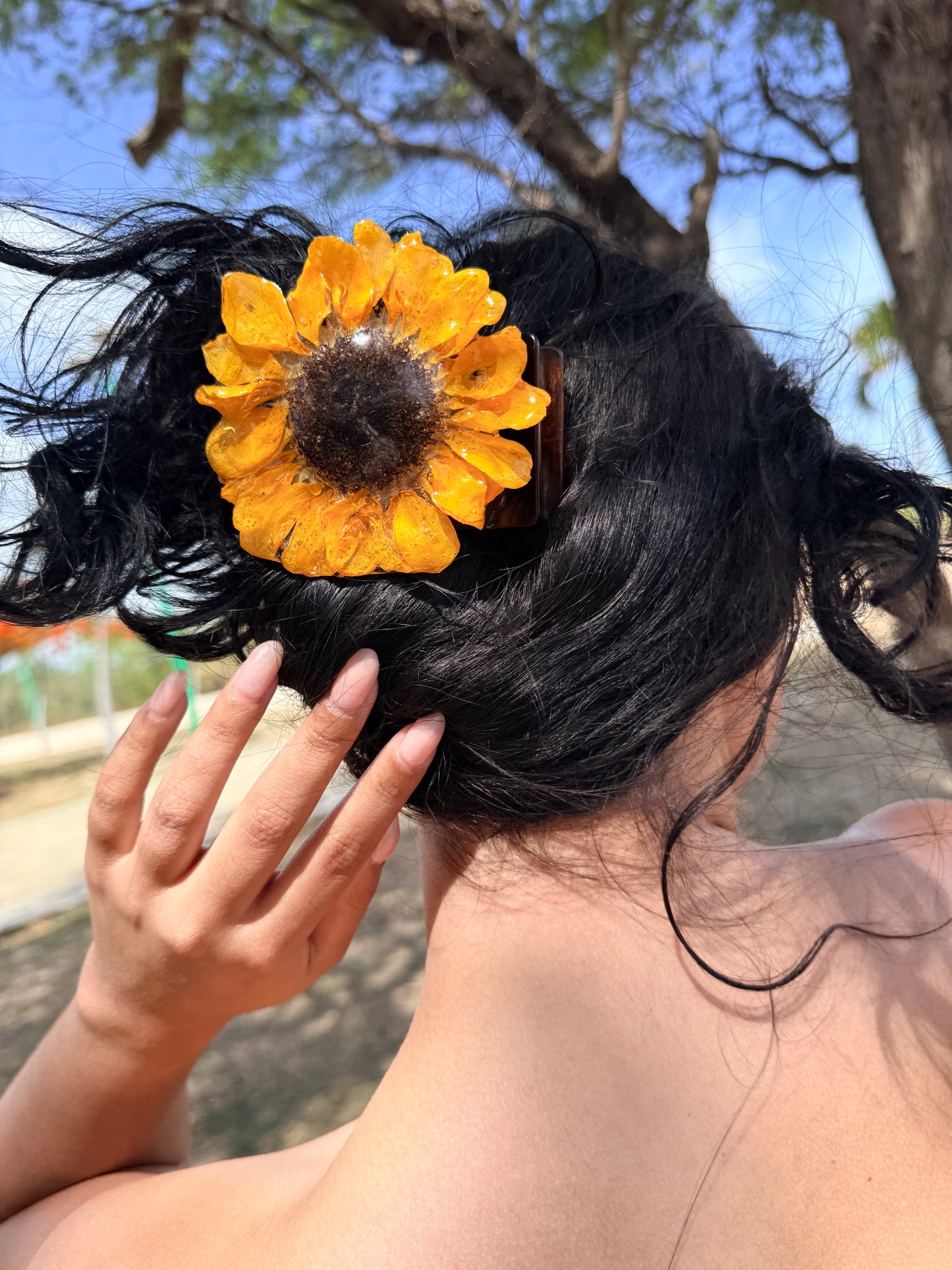 Sunflower Statement Hair Claw