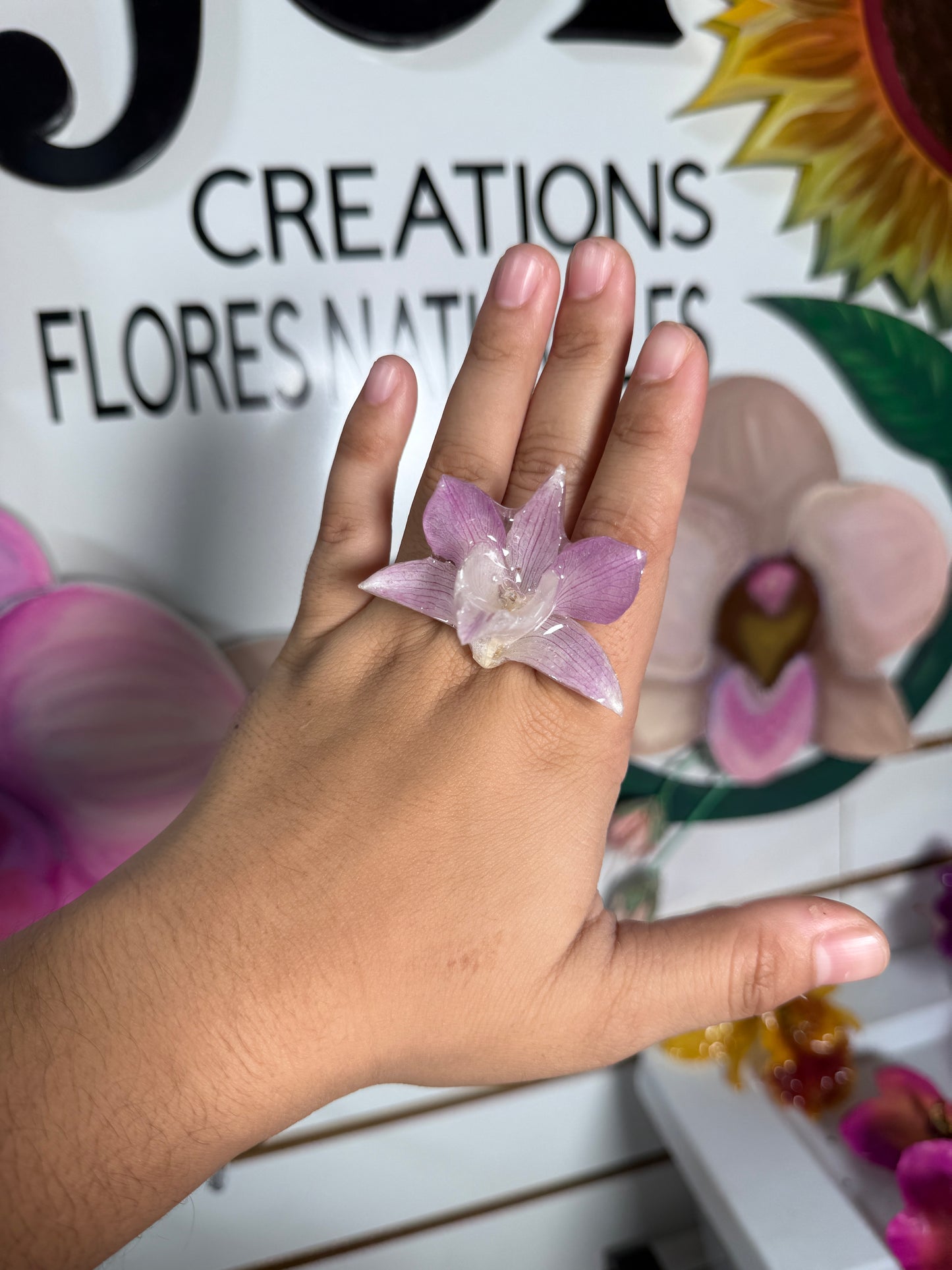 Dendrobium Orchid ring