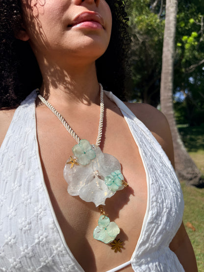 Ocean Garden Orchid Necklace