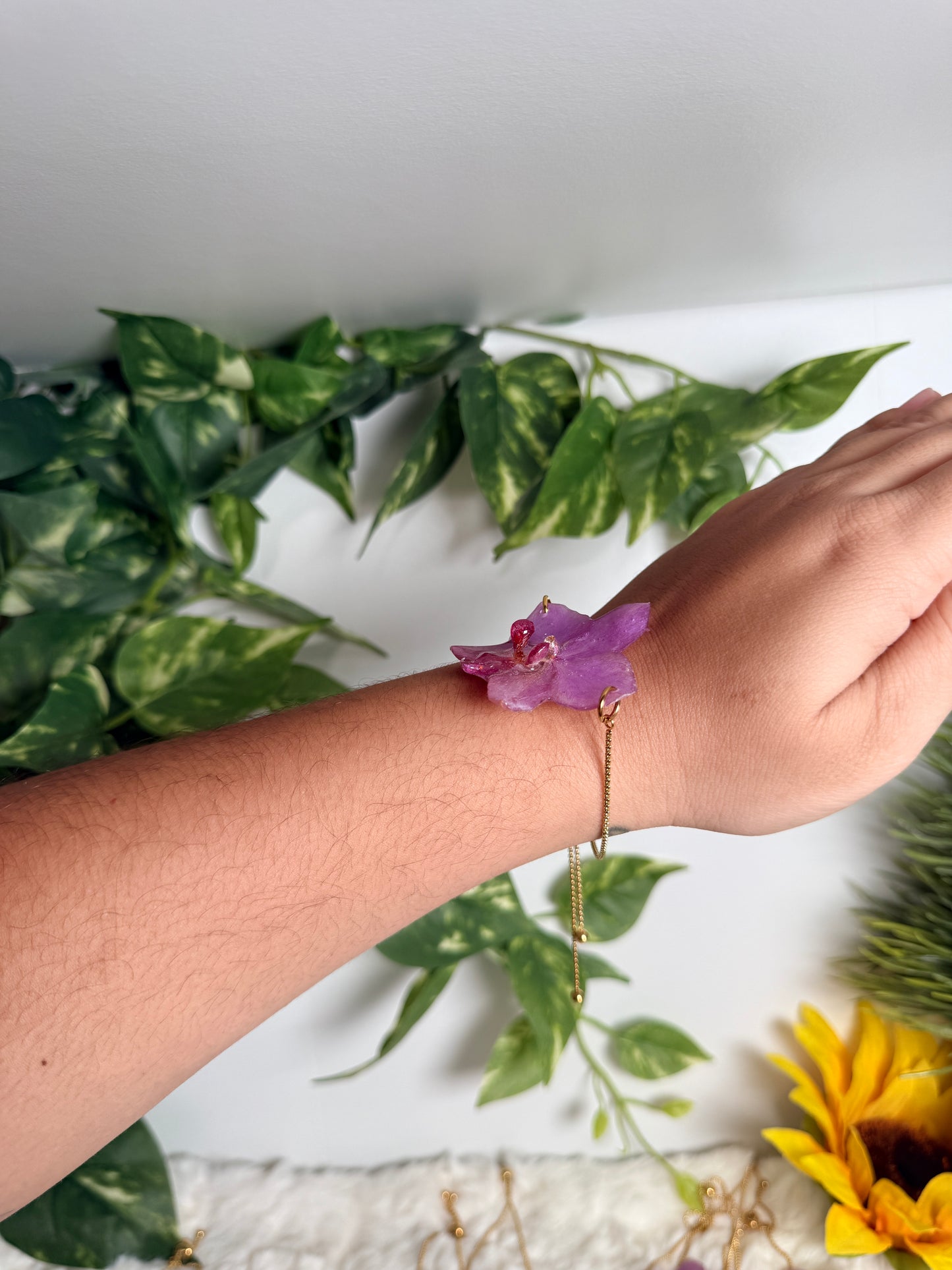 Orchid bracelet
