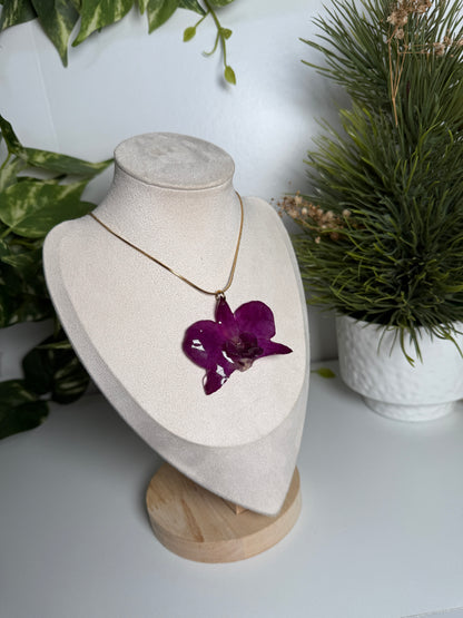 Orchid necklace